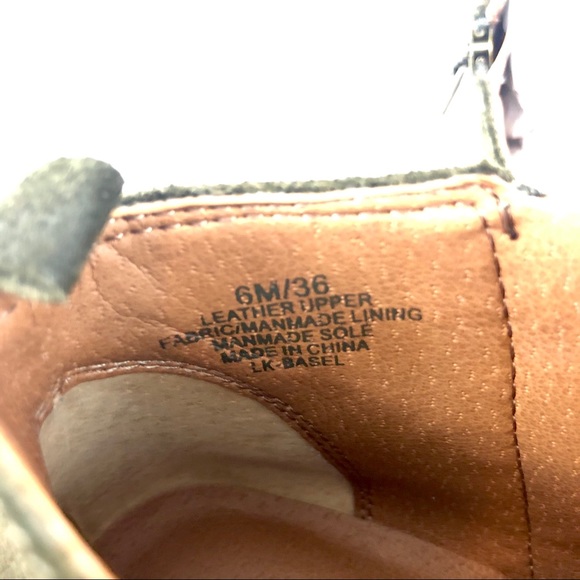 Lucky Brand Women's Booties Olive Green 6M - Picture 7 of 10